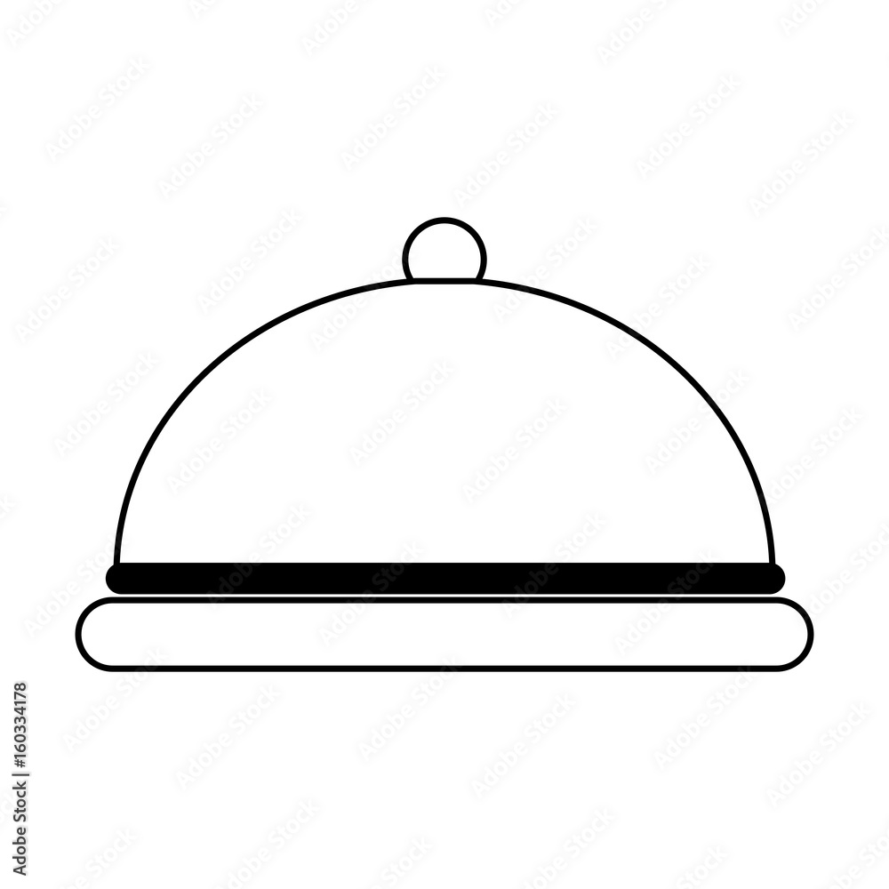 silver covered platter icon image vector illustration design silver covered platter icon image vector illustration design