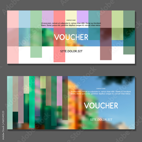 Gift voucher. Vector, illustration. 