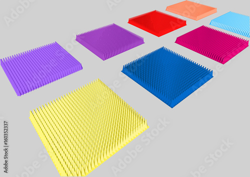 Mats with spikes
