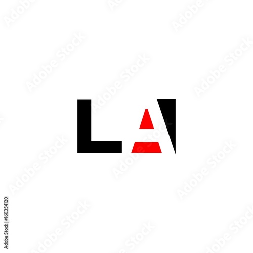 Free Download letter LA logo vector - GFXLoad