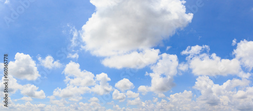 Panorama sky and clouds background. © ParinPIX