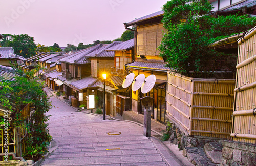 京都　夕方の二年坂