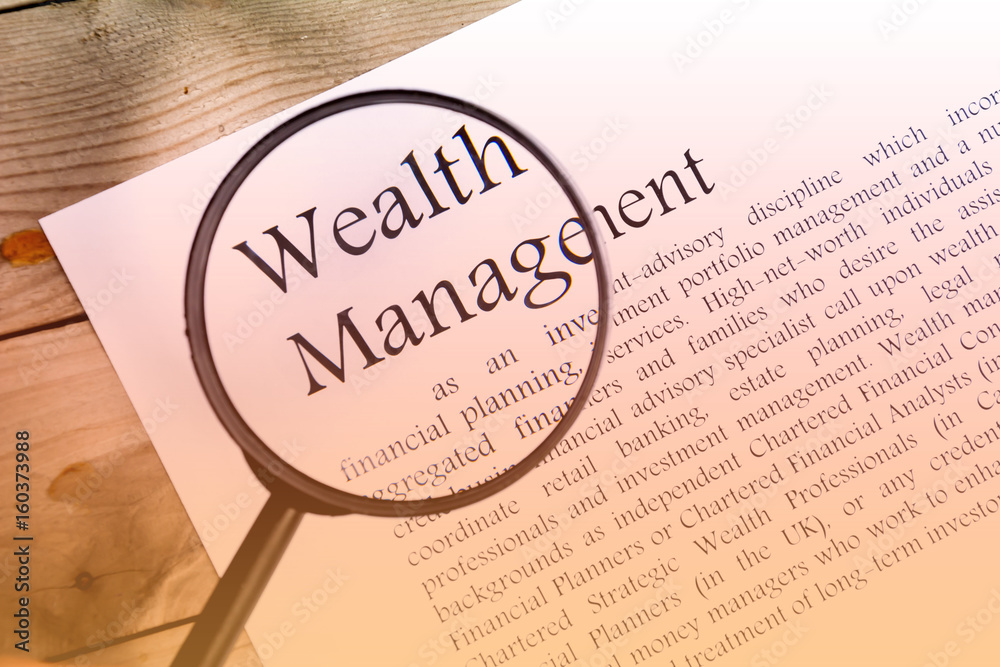 wealth management business concept background wealth management business concept background
