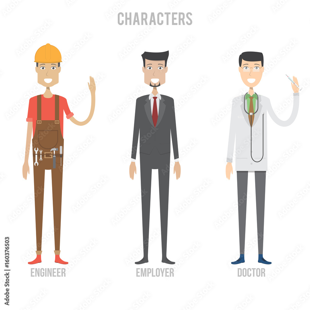 Character Set include engineer, employer and doctor