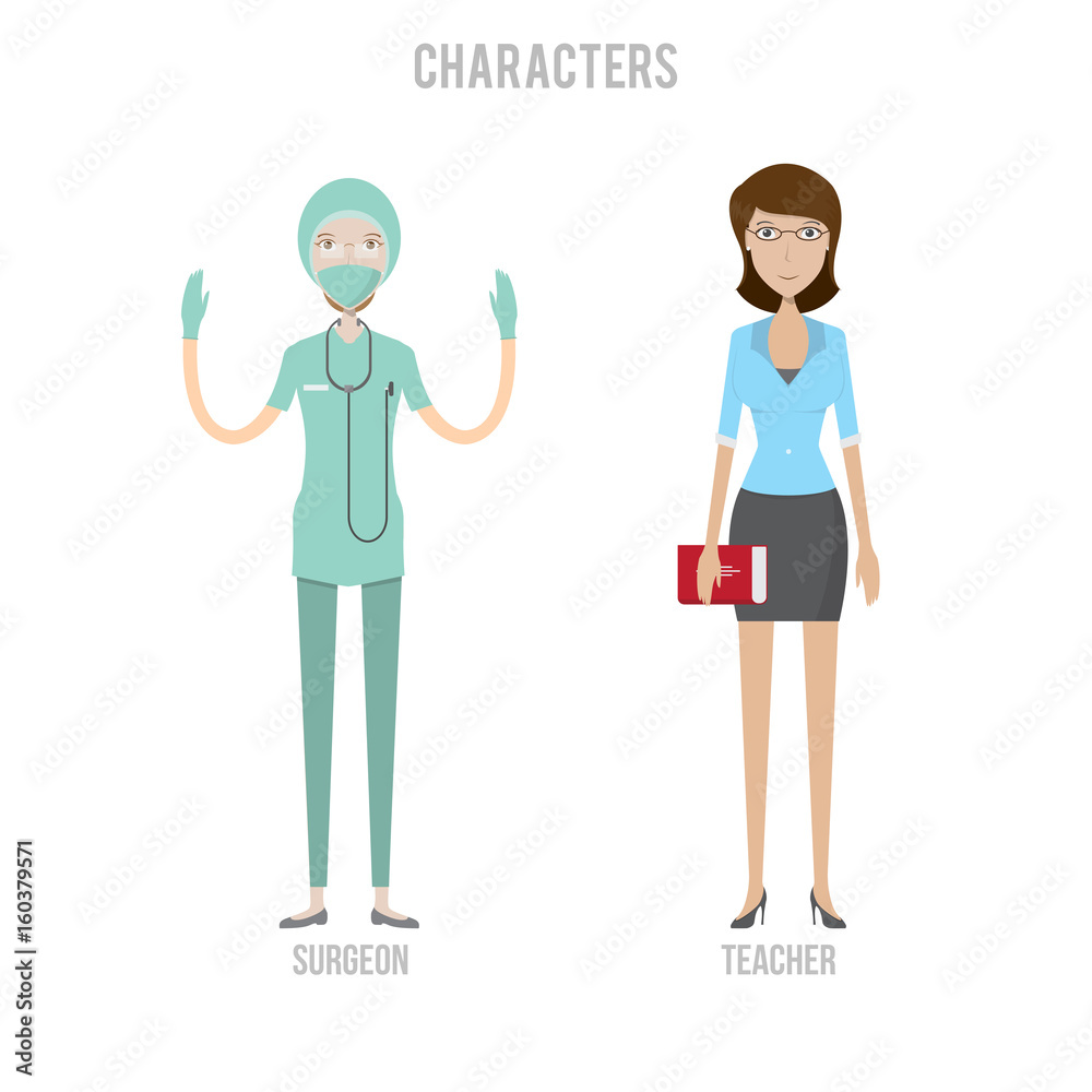 Character Set include teacher and surgeon