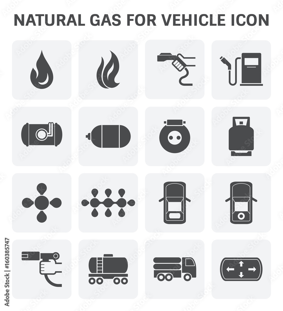 natural gas icon natural gas icon