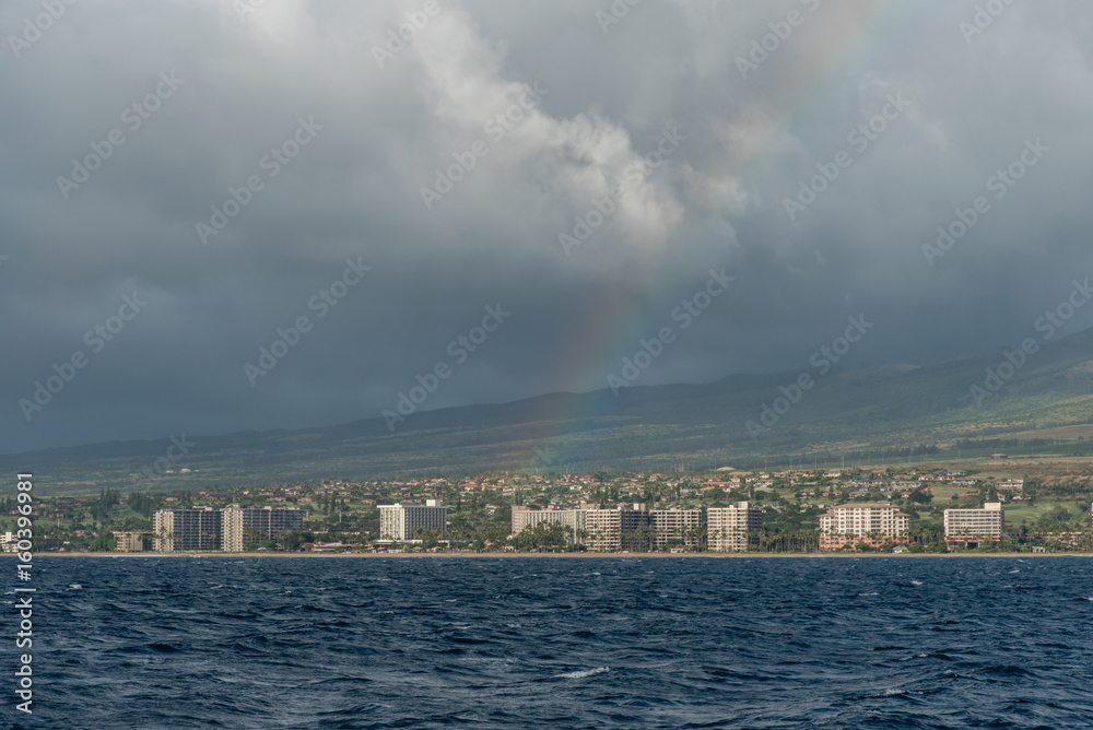 Rainbow over Kaanapali Beach, Maui