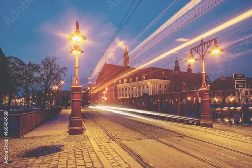 Obraz Wrocław, Polska - Panorama historycznej i historycznej części starego miasta
