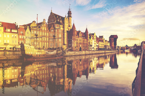Cityscape of Gdansk in Poland.Vintage color tone © Mike Mareen