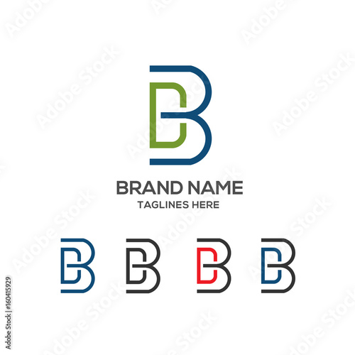 BD letter logo design vector illustration template, B letter logo vector, letter D and B logo vector, creative Letter DB letter logo