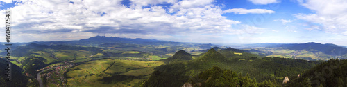 Panorama from the Three Crowns peak in Pieniny.