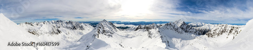 Mountain panorama - The valleys are separated by mountains. © gubernat