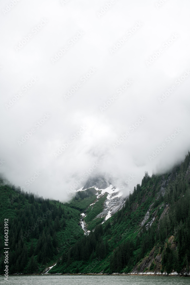 Foggy Mountain Along Tracy Arm Foggy Mountain Along Tracy Arm