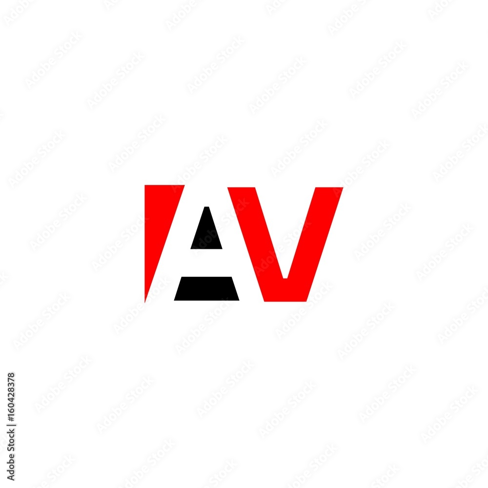 letter AV logo vector letter AV logo vector