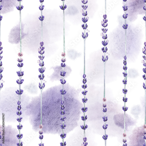 Watercolor lavender pattern