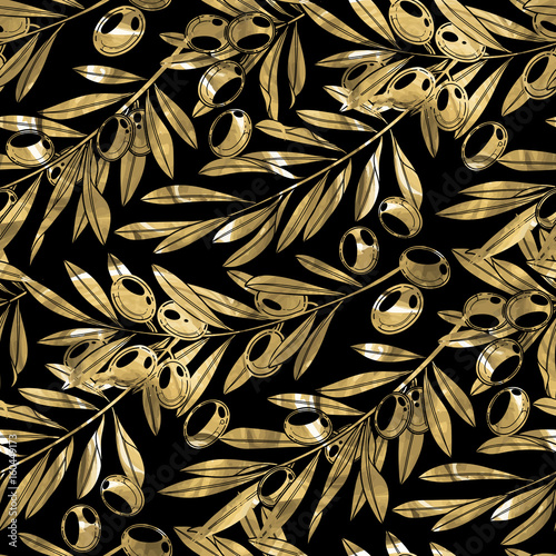 Graphic olive pattern