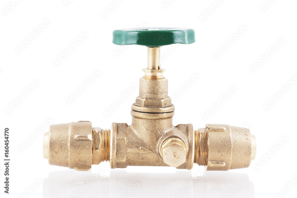 Drain valve isolated on white background Drain valve isolated on white background