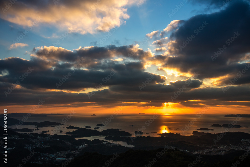 Obraz premium 長崎の夕陽