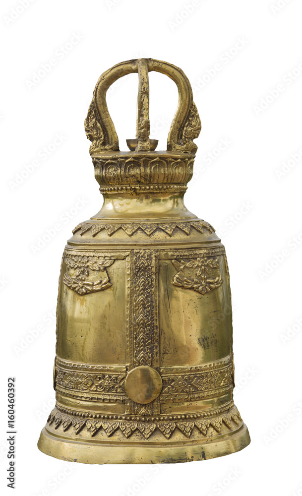 Golden Bell isolate on white background. Golden Bell isolate on white background.