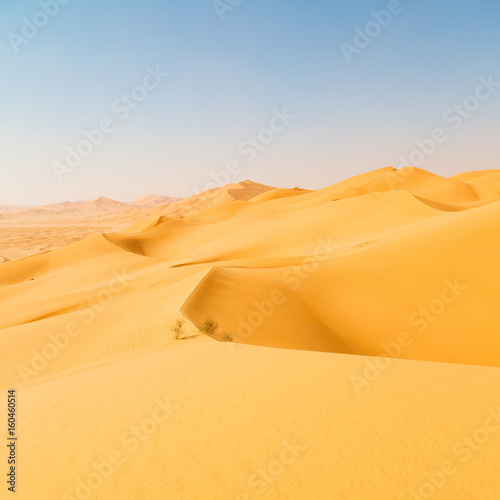in oman old desert rub al khali the empty quarter and outdoor sand dune © lkpro