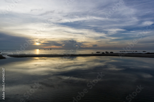 Sunrise water reflection