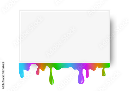 abstract colored background with rectangle