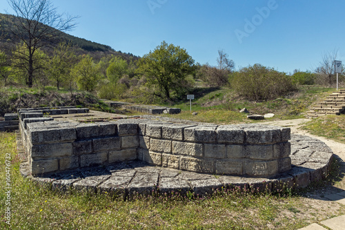 Ruins of The capital city of the First Bulgarian Empire medieval stronghold Great Preslav (Veliki Preslav), Shumen Region, Bulgaria