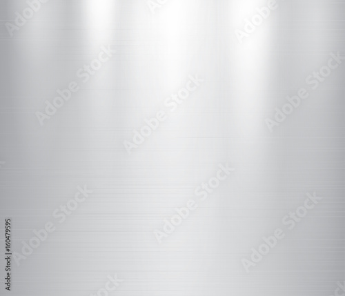 Vector illustration of grey metal, stainless steel texture background