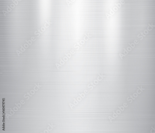 Vector illustration of grey metal, stainless steel texture background