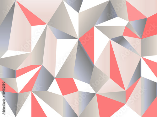 Abstract polygon geometric background. Low poly style vector illustration 