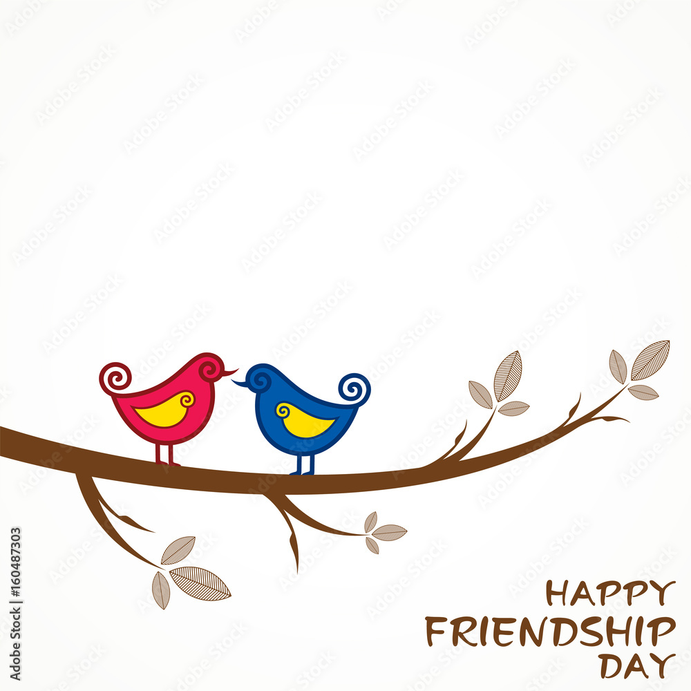 Happy Friendship Day Greeting stock vector Happy Friendship Day Greeting stock vector