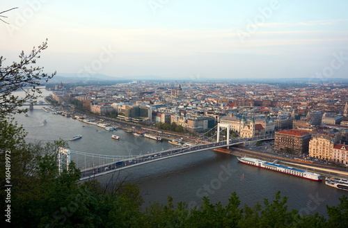 Budapest city on Danube river 