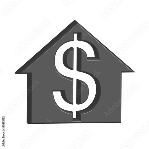 Building for sale costs money, vector