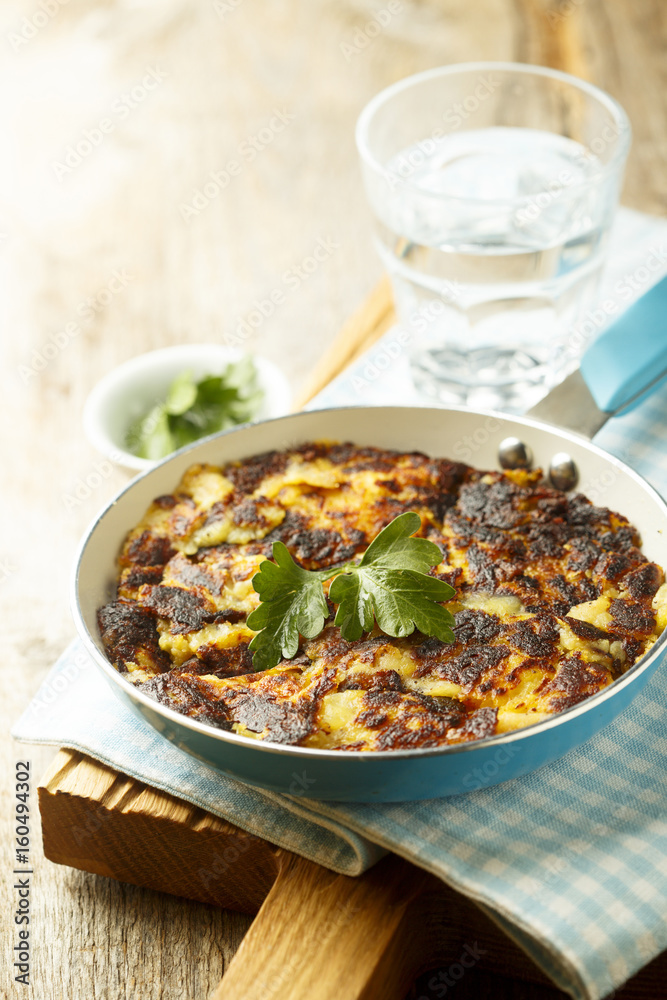Potato pancakes or rosti Potato pancakes or rosti