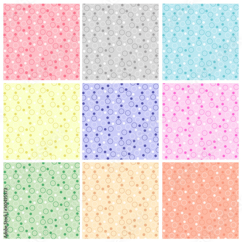texture with colorful polka dots