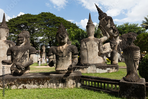 Wat Xieng Khuan Buddha park. Vientiane, Laos.. photo