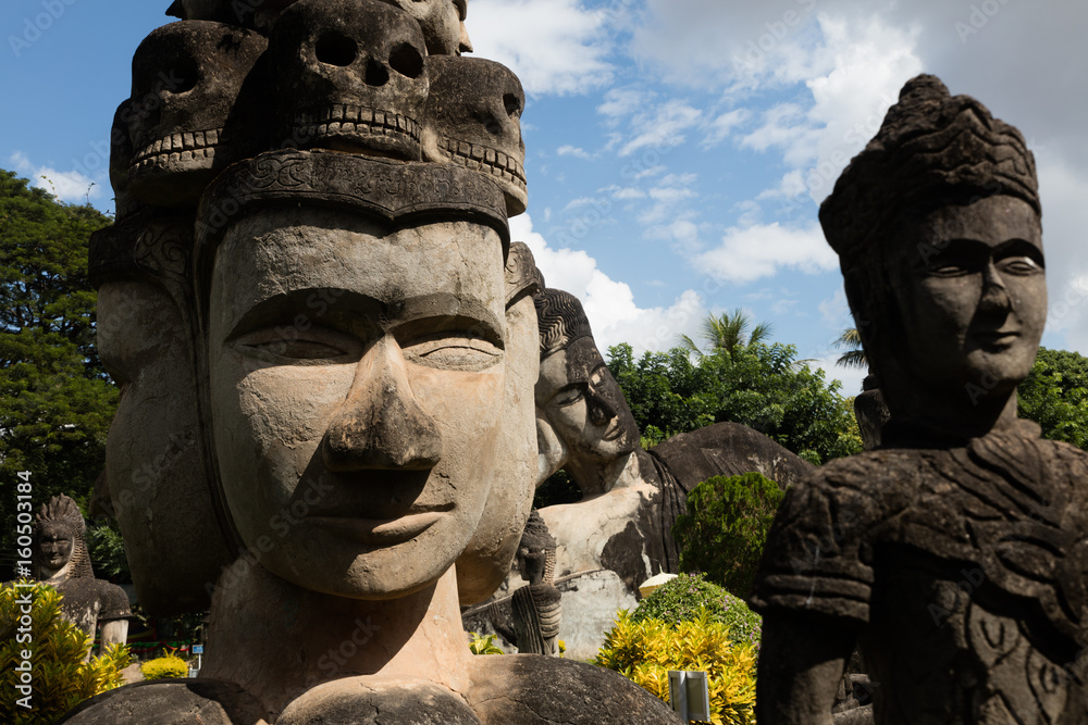 Obraz premium Wat Xieng Khuan Buddha park. Vientiane, Laos..
