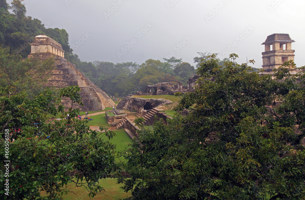 Palenque - maya city, Mexico 