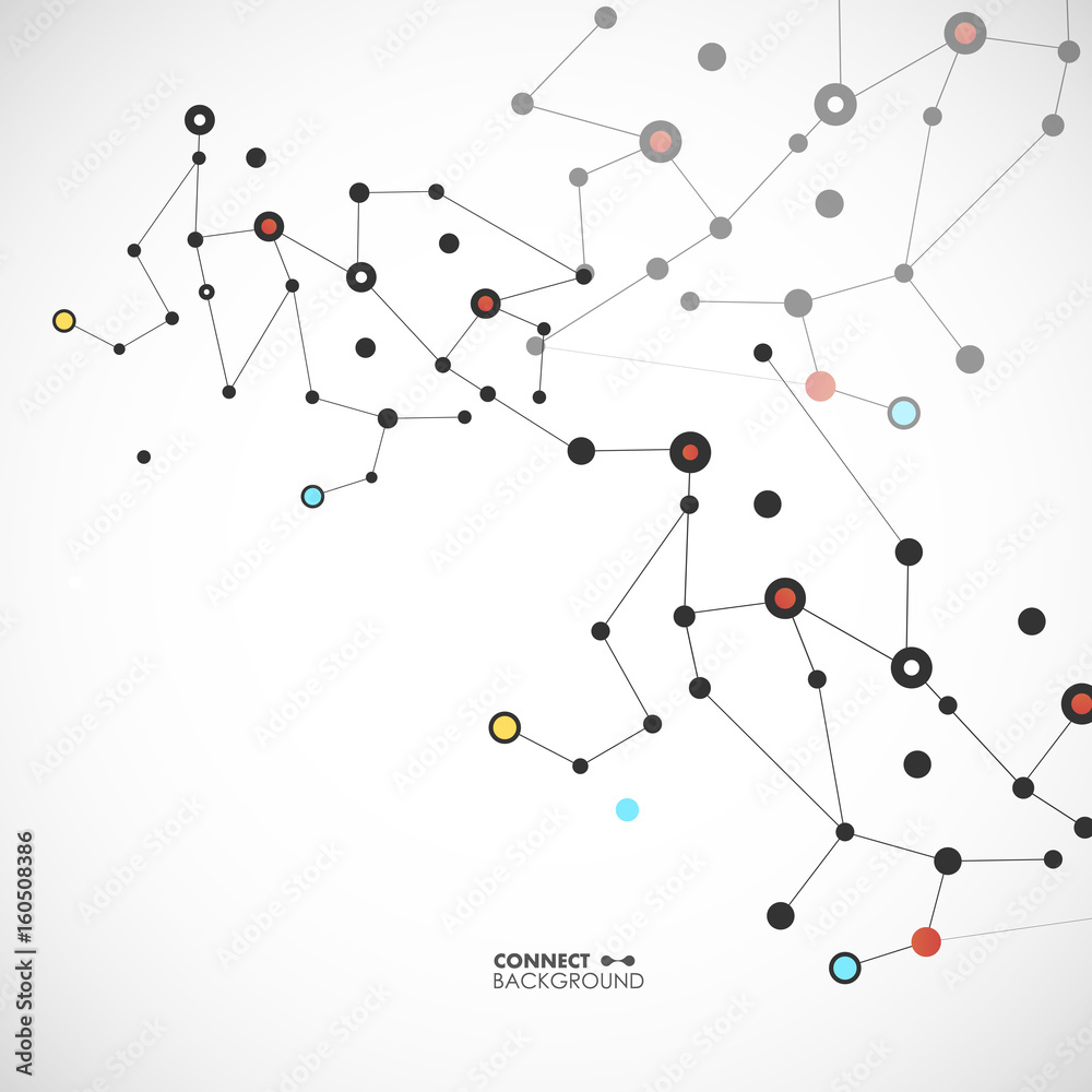 Vector Abstract Molecule Structure and Network Background Vector Abstract Molecule Structure and Network Background