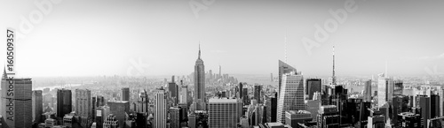 Panorama New York City from above with Empire State Building