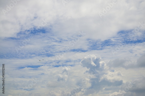 Fototapeta Naklejka Na Ścianę i Meble -  Blue sky with clouds background and textures. 