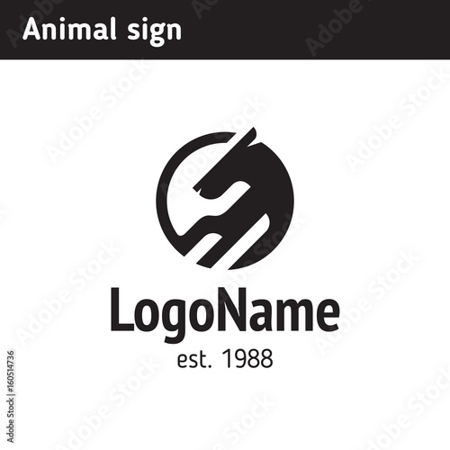 Abstract animal logo photo