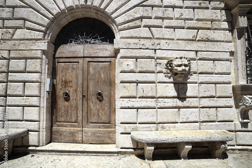 Canvas Print Italia,Toscana, Montepulciano,Palazzo Avignonesi.