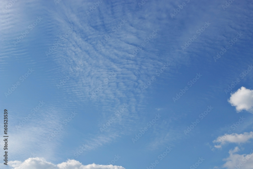 Blue sky with clouds background