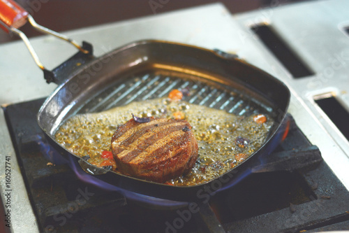 Fried meat stake - cuisine, food, vegetables