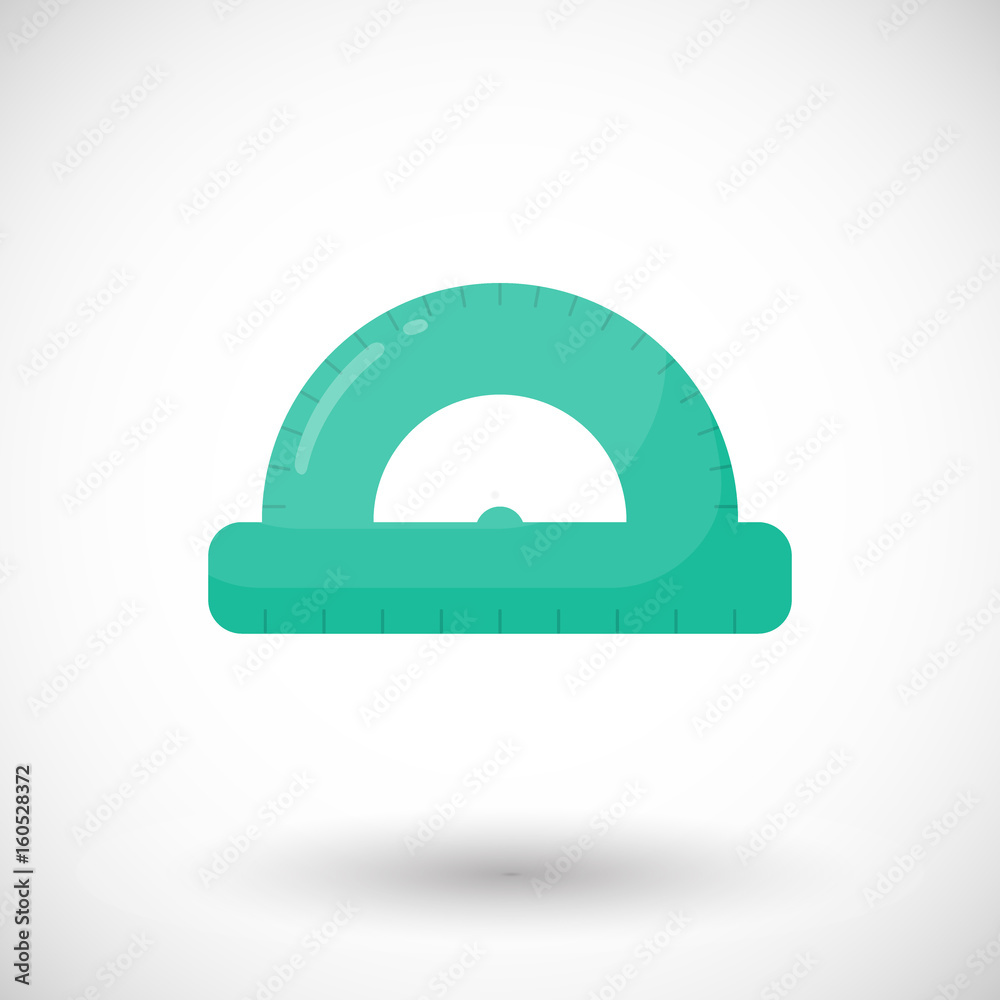 Protractor vector flat icon Protractor vector flat icon