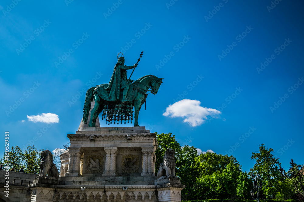 monument of King Saint Stephen in Budapest, Hungary