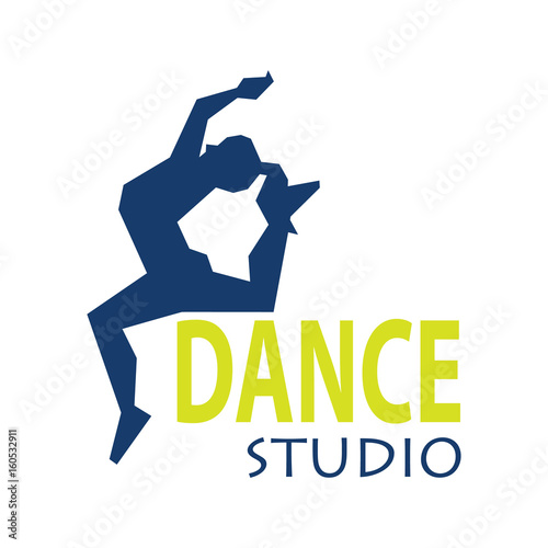 dance logo for dance school, dance studio. vector illustration