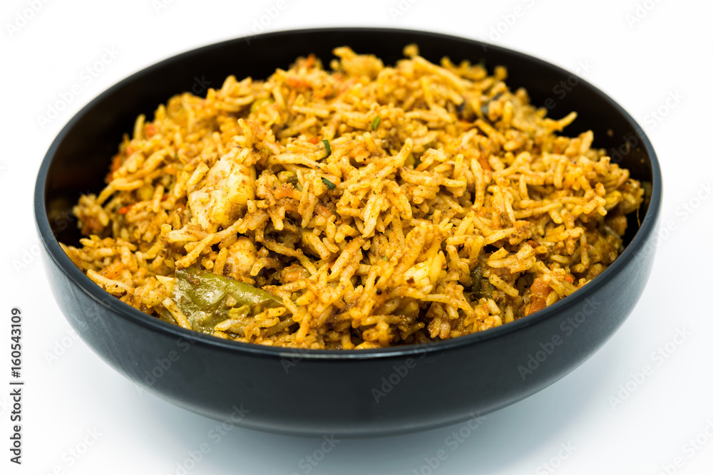 Tasty Indian food basmati rice on a plate Tasty Indian food basmati rice on a plate