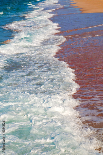 movement abstract tide  foam and froth in the sea of mediterranean greece © lkpro